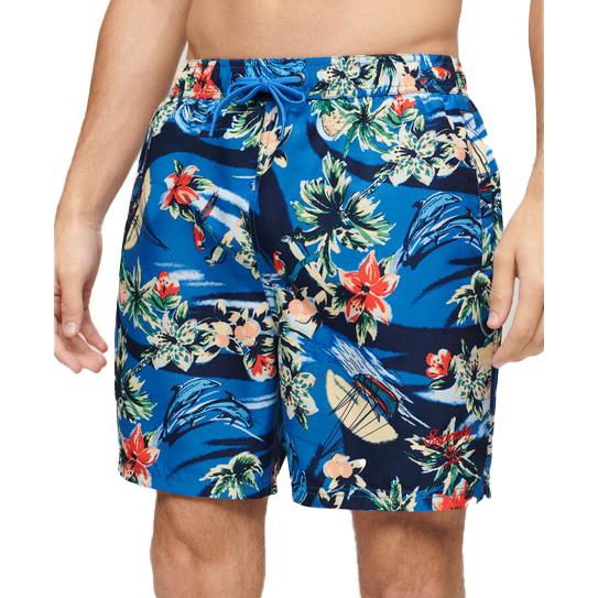 Superdry Hawaiian Print 17" Swim Short